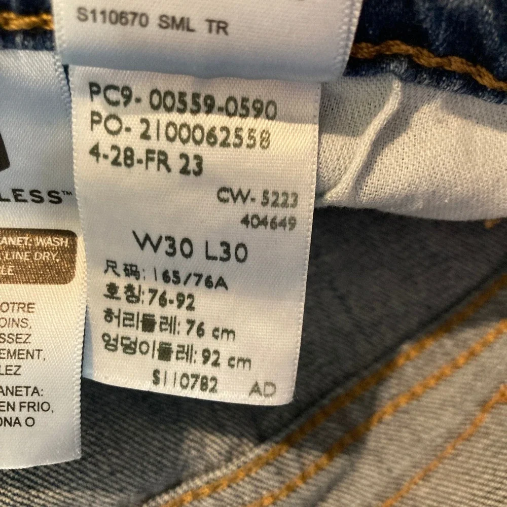 Levis 559 Relaxed Straight Jeans Mens‎ 30x30 (Fit 30x29) Blue Medium Wash Y2K